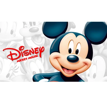 Disney Visiškai Apvalūs/Kvadratiniai Diamond Tapybos Mickey Mouse Animacinių filmų Modelis Diamond Mozaikos Išsiuvinėti su Cirkonio Sienos Menas