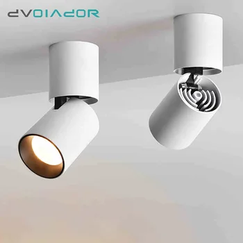 Šiuolaikinių LED paviršiaus sumontuoti lubų šviesos Pritemdomi 7W 12W Smart lubų lempa su 360 laipsnių pasukti ir Sulankstomas apšvietimas