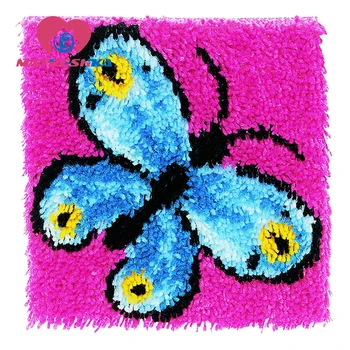 Drugelis kryželiu pagalvę kilimų siuvinėjimo rinkinys spyna kablys kilimas rinkiniai foamiran rankdarbiams kryželiu pagalvės, kilimėliai 