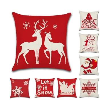 Naujas Kalėdų raudona gyvūnų namai Spausdinti Pagalvėlė Padengti skalbiniai, pagalvės dangtelis kėdė, sofa-lova automobilių kambarį Namuose Dec didmeninė MF146